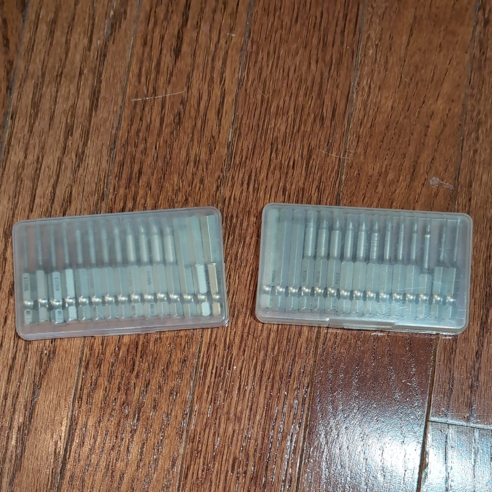 Silver Driver Bit Sets Metric and Standard